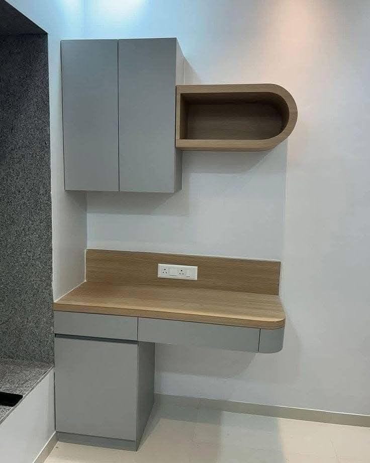 L-shaped office desk