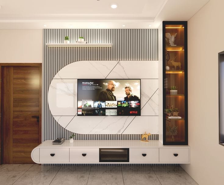 Luxury TV unit with storage